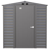 Arrow Select Galvanized Steel Storage Shed, Charcoal, 6-ft x 7-ft