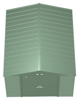 Arrow Select Galvanized Steel Storage Shed, Sage Green, 10-ft x 12-ft