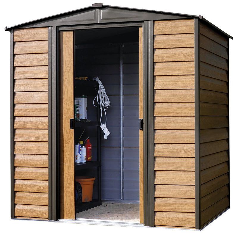Arrow Woodridge 6x5-ft Corrosion-Resistant Steel Storage Shed A0