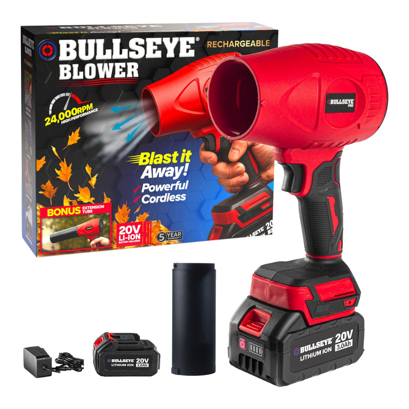 As Seen On TV Bullseye 20V Cordless Rechargeable Handheld Leaf Blower C9