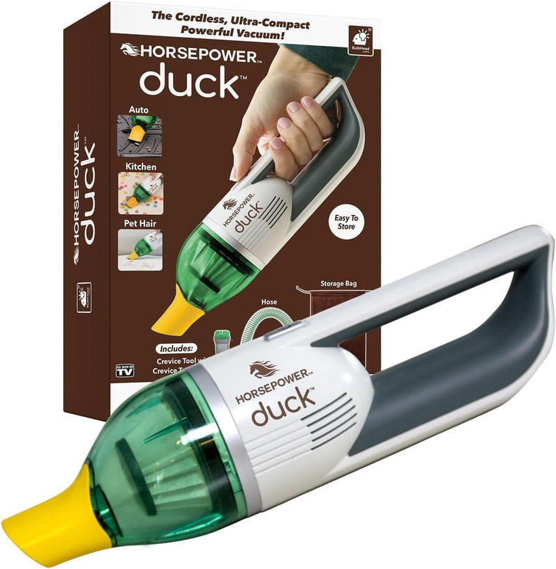 As Seen On TV Horsepower Duck Ultra-Compact Cordless Handheld Vacuum R4