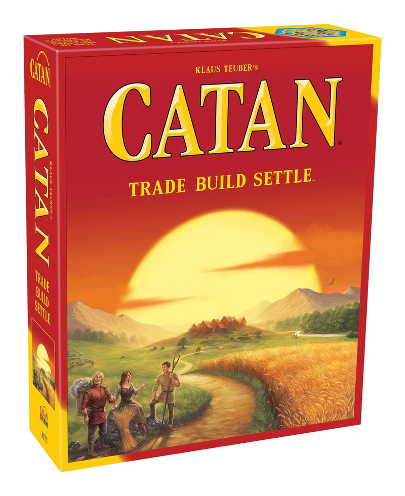 Asmodee Klaus Teuber's Settlers of Catan Original Trade Build Settle Board Game Set, Ages 10+ Z3