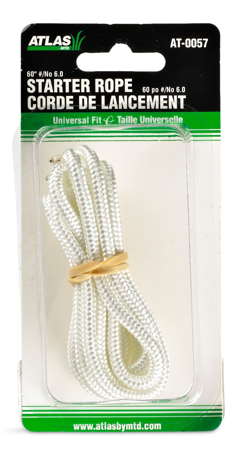 Atlas Lawn Mower Replacement Starter Cord/Rope, 60-in x 1/4-in Nylon V9