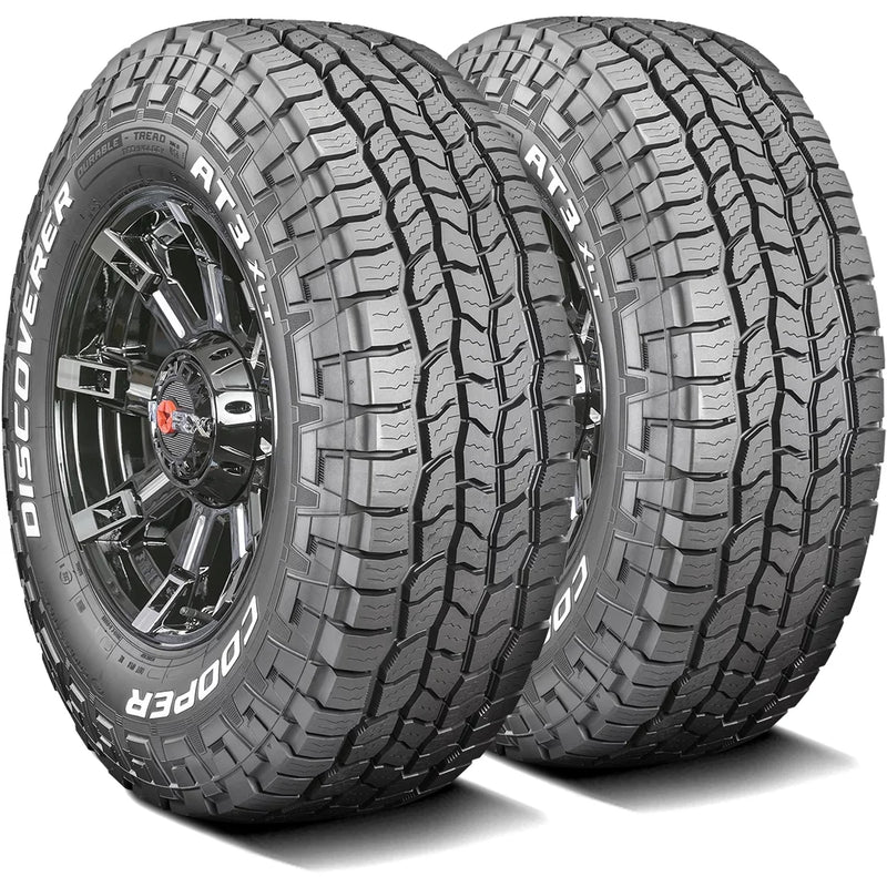 Cooper Discoverer AT3 XLT All Terrain Tires 285/75R16 10 Ply E – Fits Light Trucks & Hummer H3 Models F9