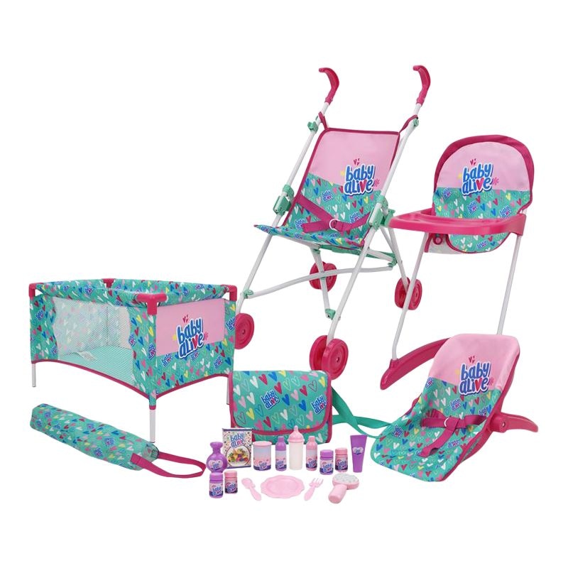 Baby Alive 3-in-1 Kids' Doll Playset with 15 Accessories