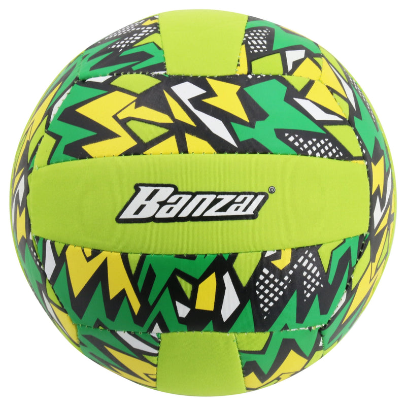 "Banzai" Aqua Inflatable Wet or Dry Volley Ball Toy, Multi-Coloured, Ages 5+, for Beach/Pool Fun Activities T0
