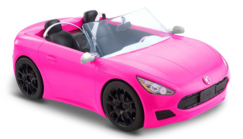 Barbie 2021 Pink Convertible Car for 2 Dolls, Ages 3+ G1