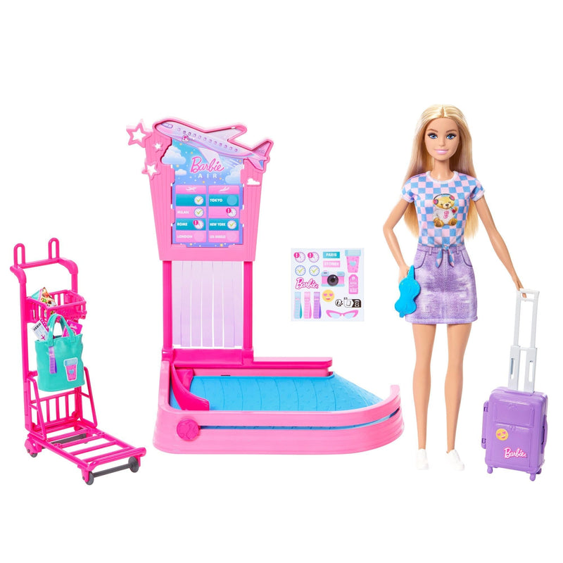 Barbie Doll and Travel Playset D6