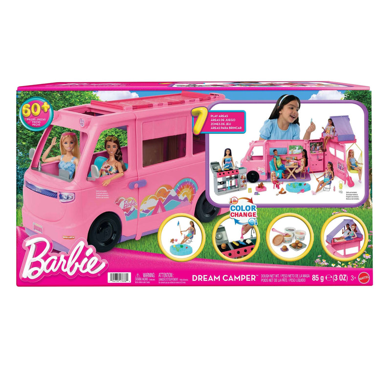 Barbie Dream Camper Toy Vehicle Playset with 60+ Accessories Q2