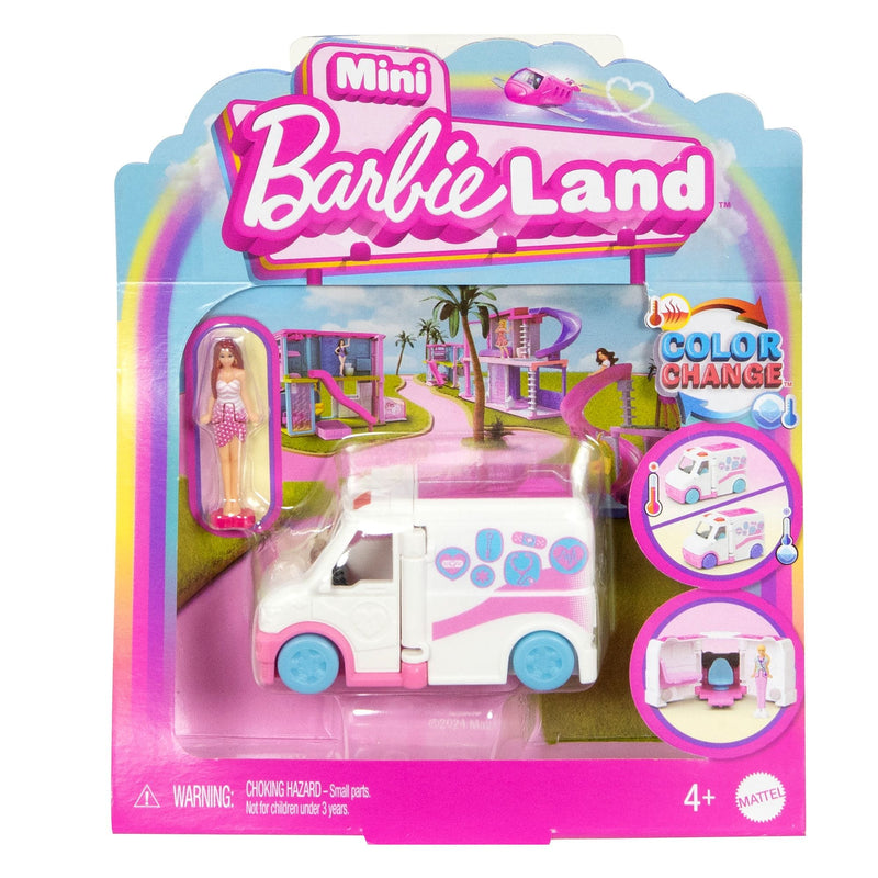 Barbie Mini Barbieland Vehicles Assortment, Includes 1.5-in Barbie Doll, Kids Ages 4+ R7