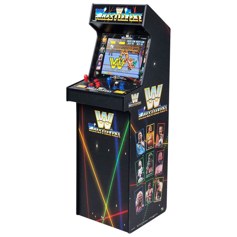 Basic Fun WWE Ultra Series Arcade Classics Deluxe Cabinet for Home, Free Standing Game Machine with 5 Games D5