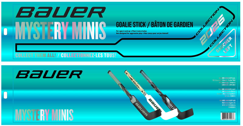 Bauer 2026 Mystery Mini Goalie Hockey Stick, 18-in C8