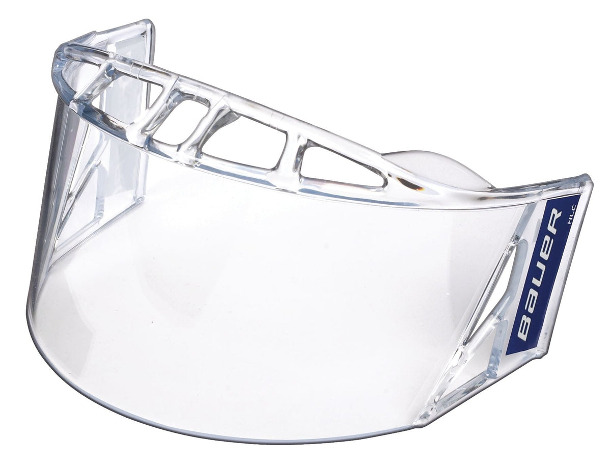 Bauer HLC Clear Half-Shield Senior Hockey Face Mask/Visor with Anti-Fog Film & High Impact Polycarbonate Shield