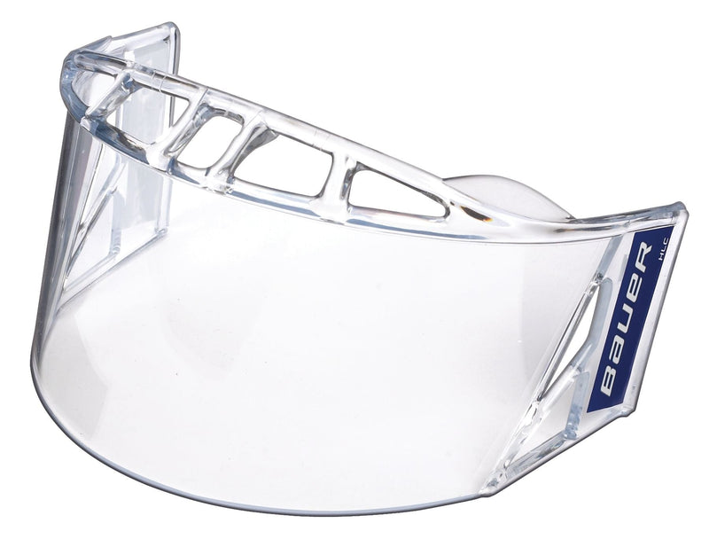 Bauer HLC Clear Half-Shield Senior Hockey Face Mask/Visor with Anti-Fog Film & High Impact Polycarbonate Shield H3
