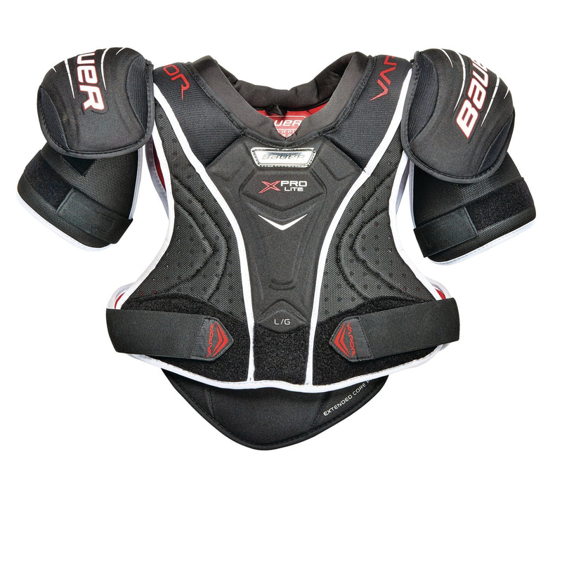 Bauer Vapor X Pro Lite Junior Hockey Shoulder Pads, Comfortable and Lightweight, Black F6