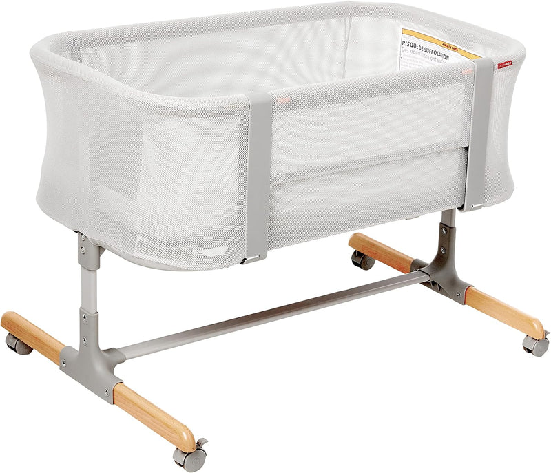 Baby Bassinet, Cozy Up 2-in-1 Bedside Sleeper & Bassinet, Grey U9