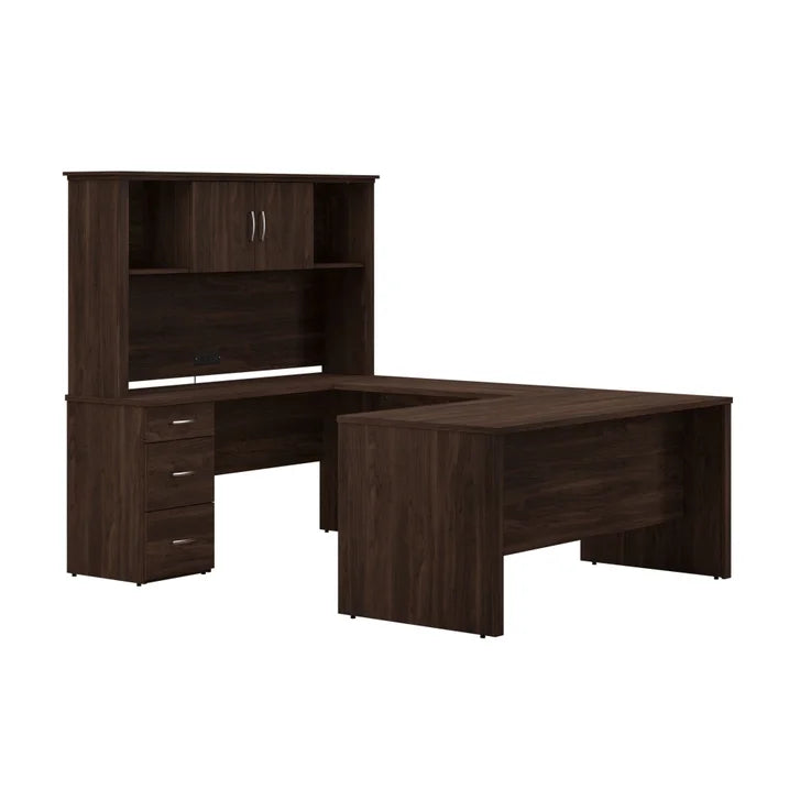 Bestar - Gosford U-Shaped Desk with Hutch Y7