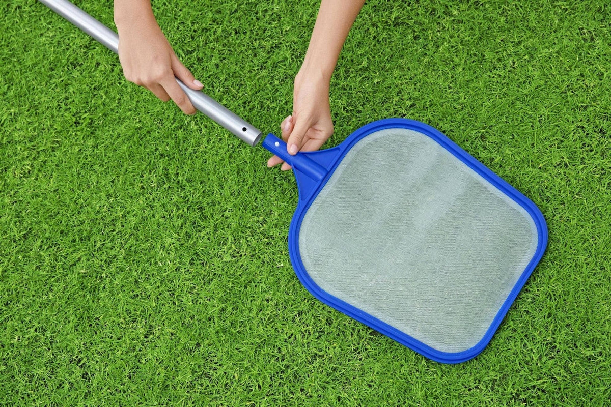 Bestway Pool Hydro Cleaning Above Ground Pool Maintanance Kit with Vacuum, Skimmer & Pole