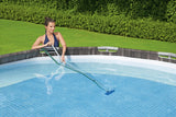 Bestway Pool Hydro Cleaning Above Ground Pool Maintanance Kit with Vacuum, Skimmer & Pole