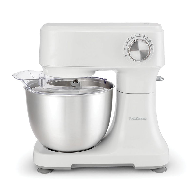 Betty Crocker 300W 10-Speed Stand Mixer, White Y1