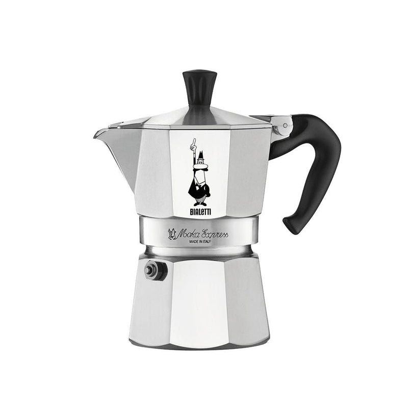 Bialetti Moka Pot with Ergonomic Anti-Scale Handle, 3-Cup E1