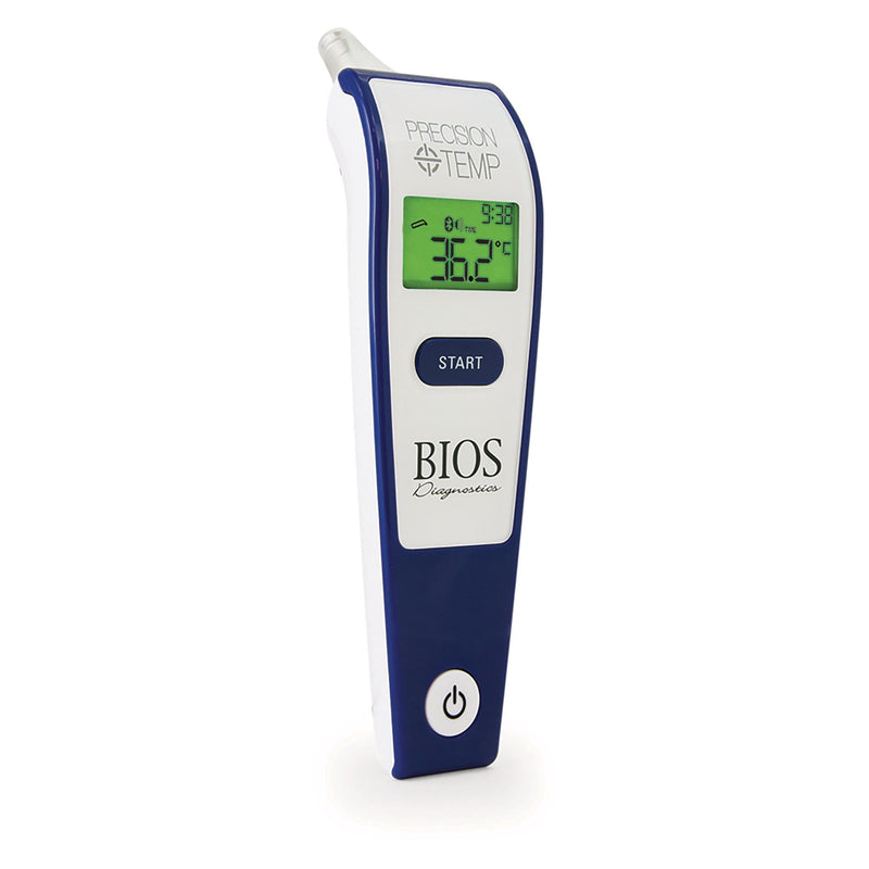 Bios Diagnostics Precision Temp Digital Ear Thermometer with Bluetooth, 1-Second Reading S8
