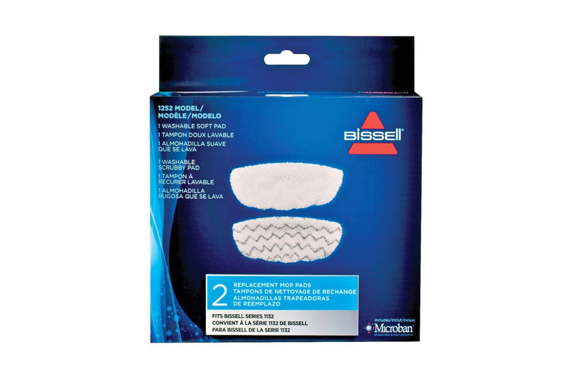 Bissell Symphony Replacement Steam Mop Pads, 2-pk A6