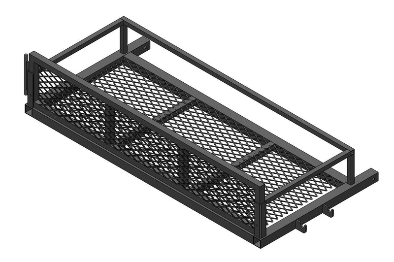 Black Bulldog Cargo Carrier add on to Mountain Lion Motorcycle Carrier S3