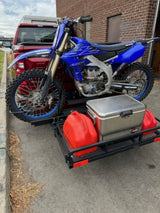 Black Bulldog Cargo Carrier add on to Mountain Lion Motorcycle Carrier