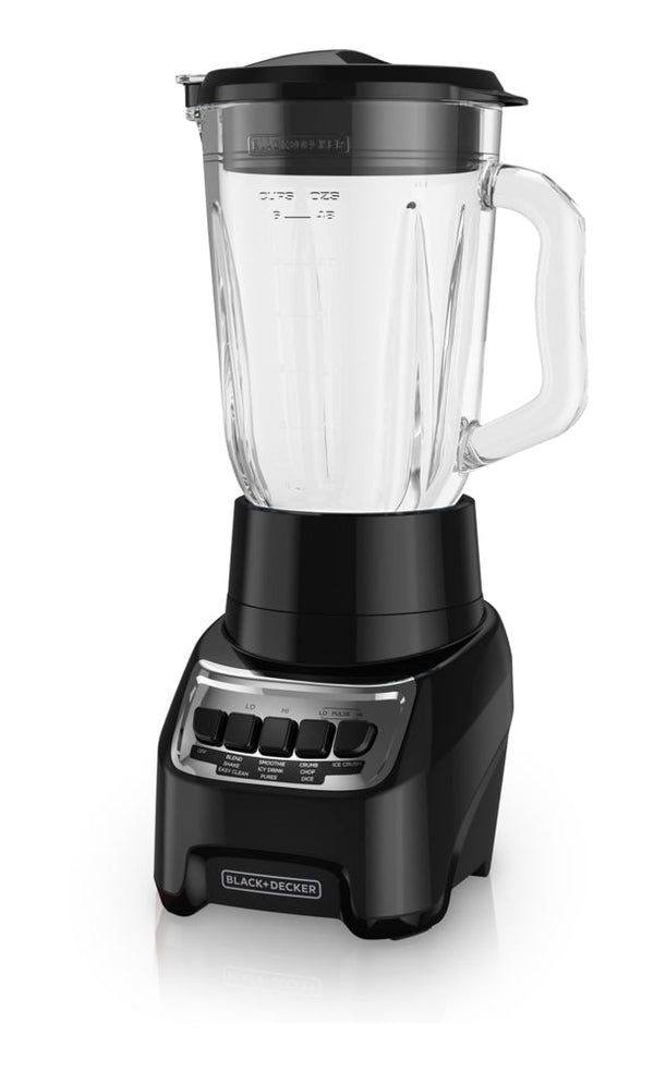Black & Decker Blender Power Crush 4-Speed Piano Key, Black, 700W H1