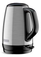 Black & Decker Cordless Electric Kettle with Auto Shut Off, Stainless Steel, 1.7L