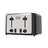 Black & Decker Extra Wide Slots Toaster with 7 Settings, 4-Slices