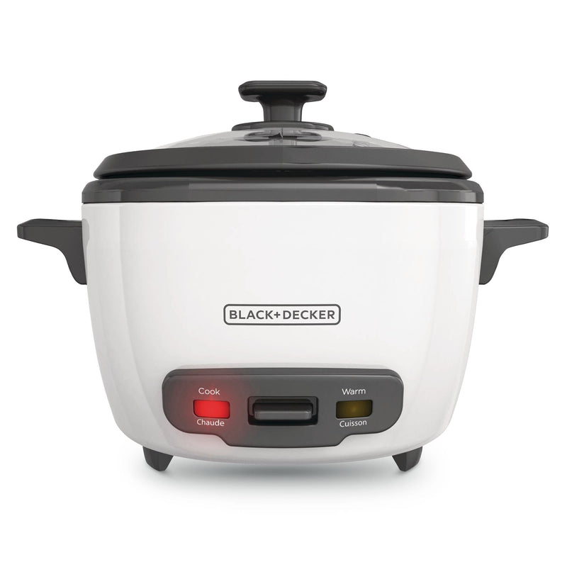 Black & Decker Rice Cooker & Non-Stick Steamer White, 16 Cups H9