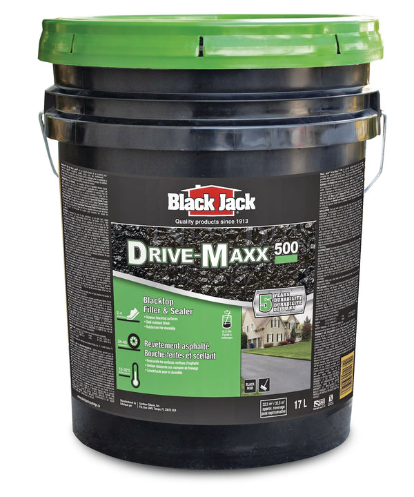 Black Jack Drive-Maxx 500 5-Year Asphalt Driveway Filler & Sealer, 32.5 sq. m Coverage, 17-L D7