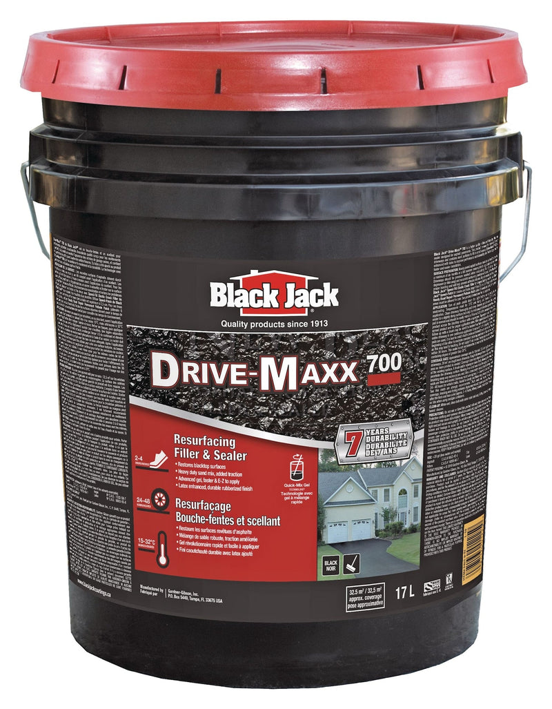 Black Jack Drive-Maxx 700 7-Year Asphalt Driveway Filler & Sealer, 32.5 sq. m Coverage, 17-L Y8