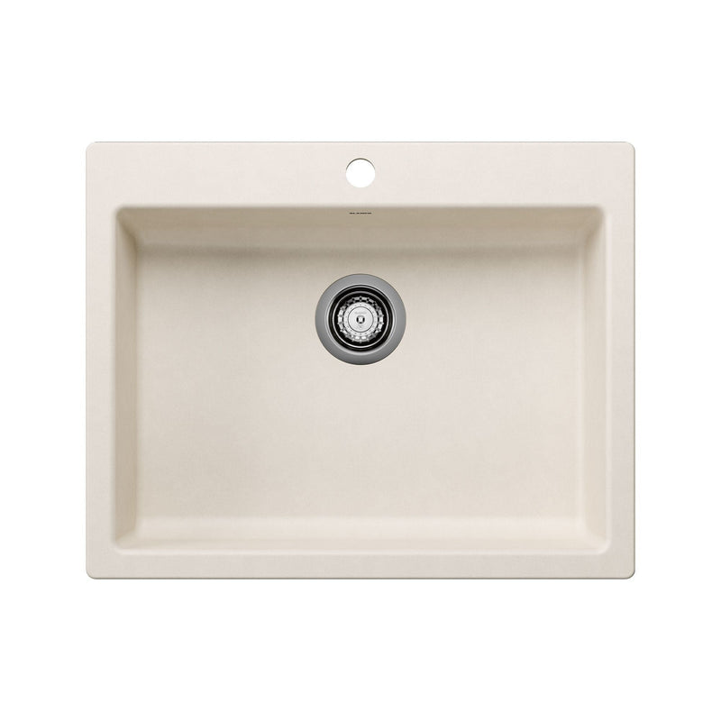 Blanco CSA Single Bowl Drop-In Kitchen Sink, Soft White, 25-in A4