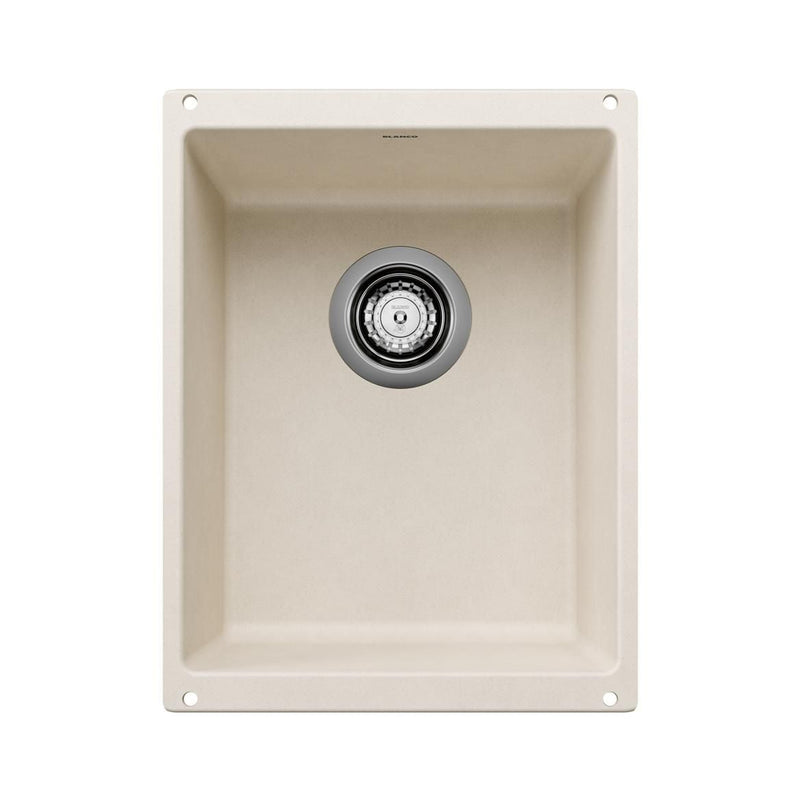 Blanco Precis SILGRANIT 13-in Undermount Bar Sink, Soft White I7