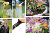 Bloem Easypour 2-in-1 Spout Watering Can with Dual Handle, 9.8-L, (2.6 US gal) Black