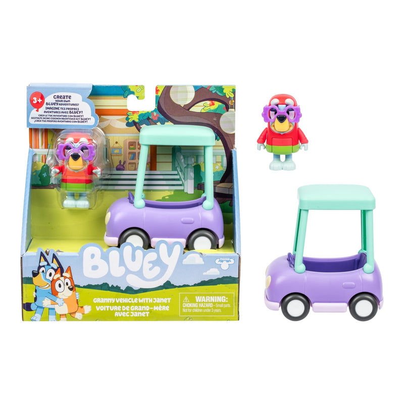Bluey Granny Vehicle with Janet Interactive Playset A2