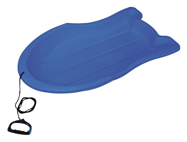 Booster Kids' 1-Person Lightweight Plastic Winter Snow Sled/Toboggan with Tow Rope Y7