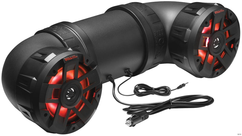 Boss Audio ATV65BRGB All Terrain Powersport Sound System/Speakers, Built-In Amplifier/Bluetooth for ATV/UTV, Black B0