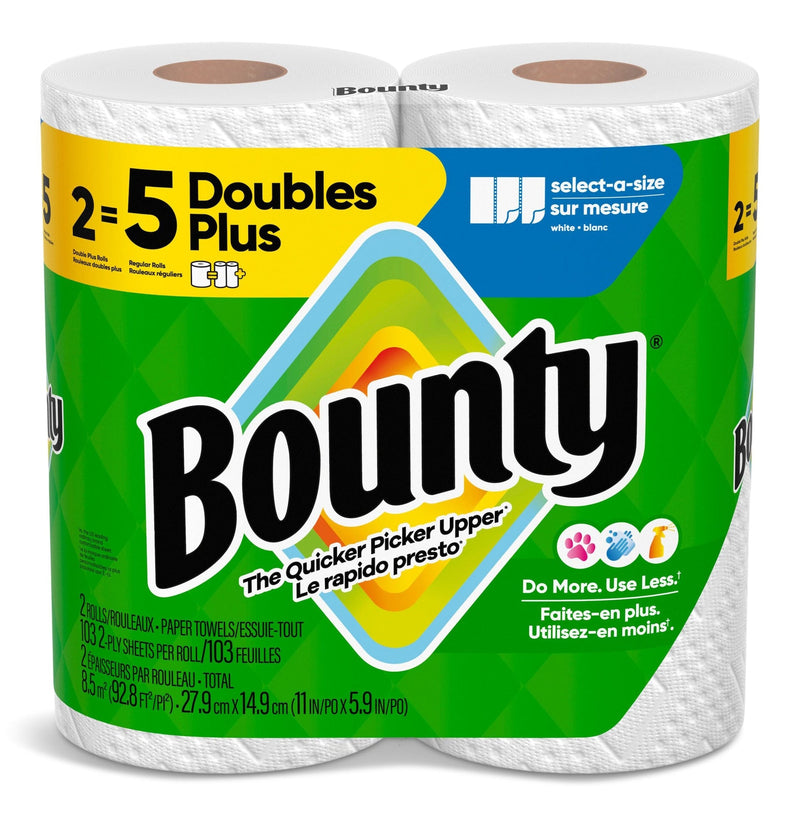 Bounty Select-A-Size Paper Towel, Double Rolls, 2-pk T8