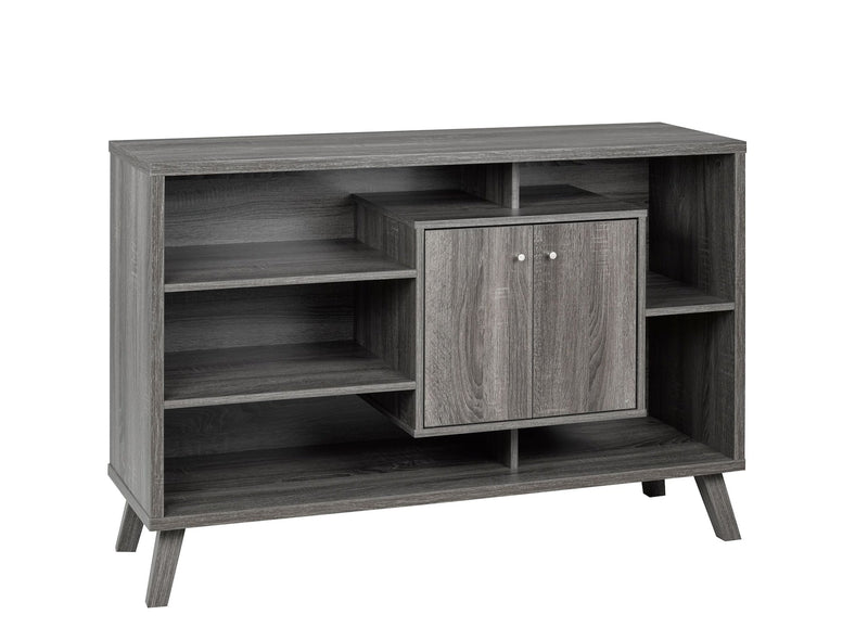 Brassex Multi-Tier Wooden Dining Buffet/Server with Storage, Grey N3