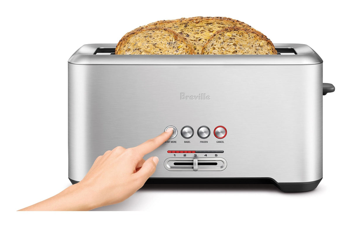 Breville ‘A Bit More’ 4-Slice Toaster, Brushed Stainless Steel