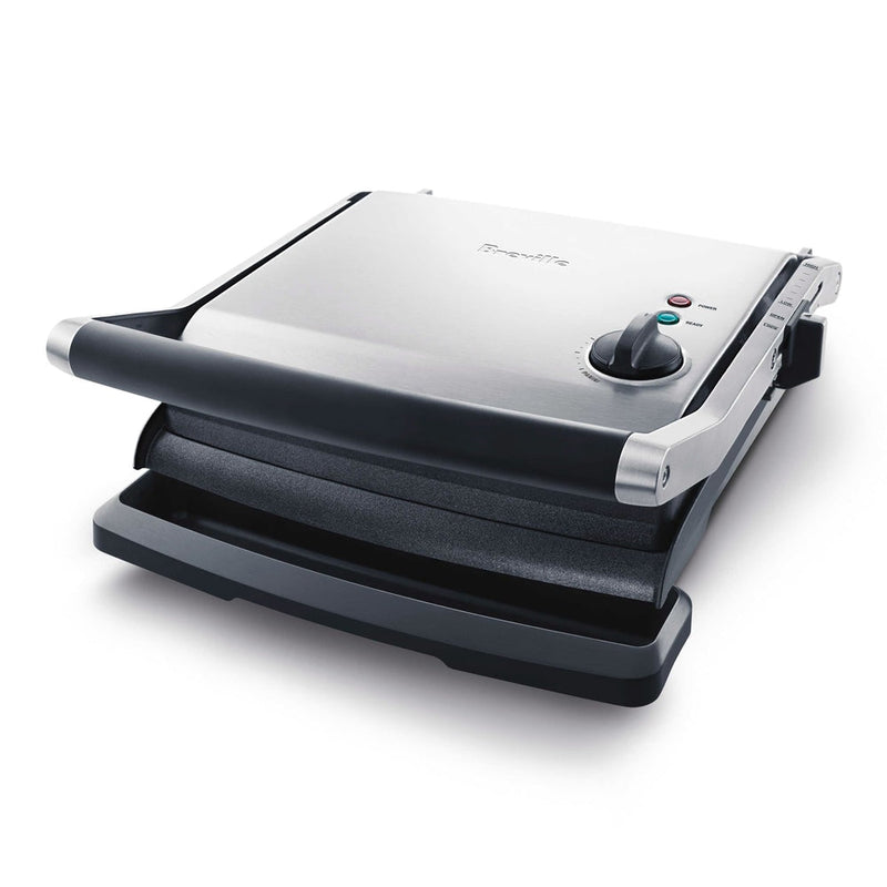 Breville Panini Non-Stick Indoor Grill & Sandwich Press, Brushed Stainless Steel H2