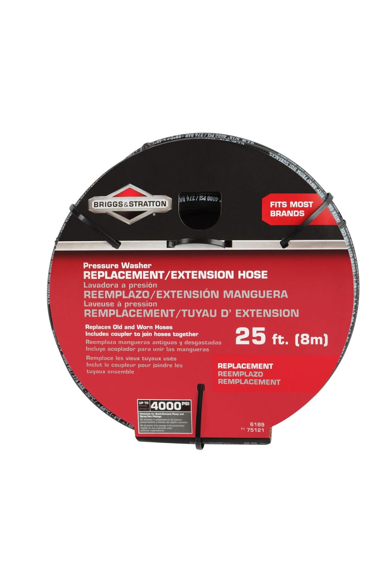 Briggs & Stratton Replacement/Extension Hose, Compatible with 4000 PSI Gas Pressure Washer, 25-ft Z0
