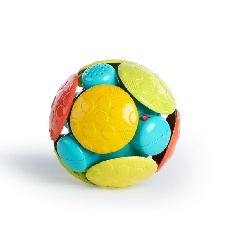 Bright Starts Wobble Bobble Crawl & Chase Activity Ball Toy, Bilingual, Ages 3m+ J7