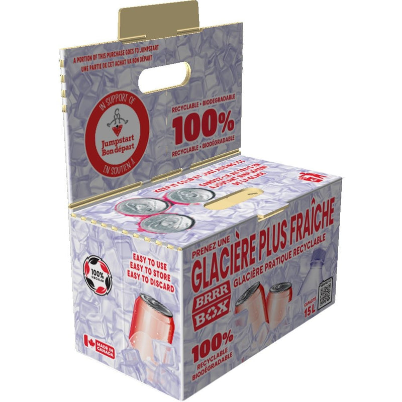 Brrr Box Recyclable Biodegradable Cooler, 15-L, White Q6