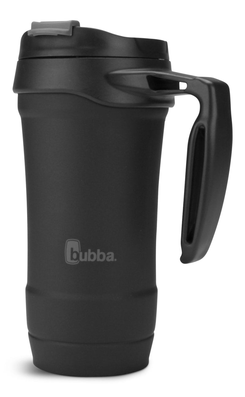 bubba Hero Stainless Steel Insulated Travel Mug with Handle, Rubberized Licorice, 18 oz W6