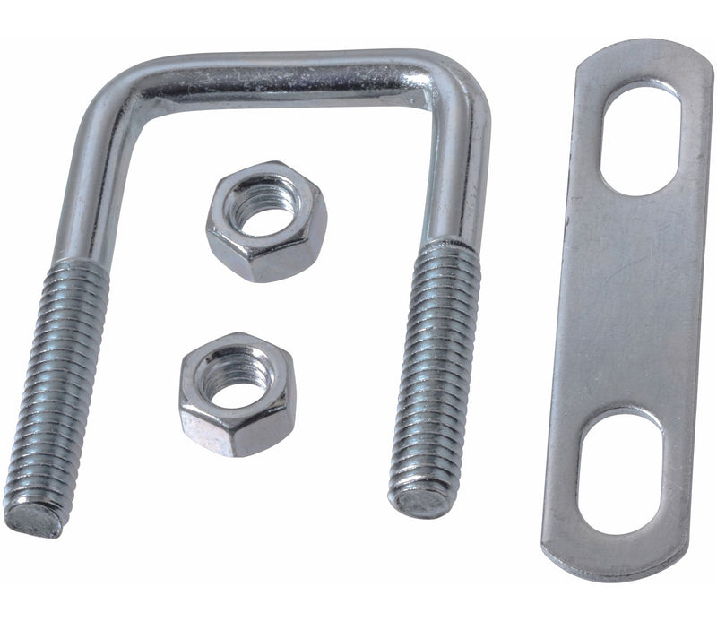 Buildex Square U Bolt, Carbon Steel, Zinc-Plated, 3 x 2-in T7